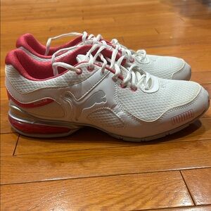 Puma Women's White and Pink Iocell 1.0 Eco Ortholite 1.0